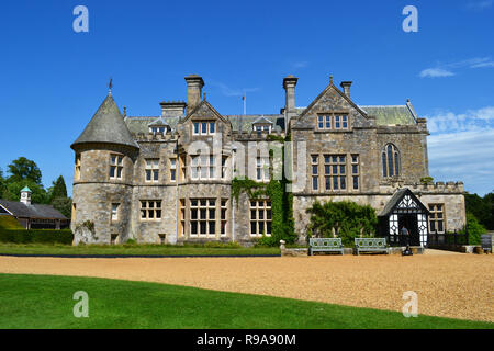 Signore Montagu's Palace House a Beaulieu National Motor Museum e Giardini, New Forest, Hampshire, Regno Unito Foto Stock