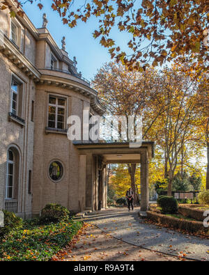 Berlino. Casa della Conferenza di Wannsee Memorial Site.Villa dove Nazi & SS leader si sono incontrati il 20 gennaio 1942 per pianificare la deportazione e sterminio degli ebrei Foto Stock