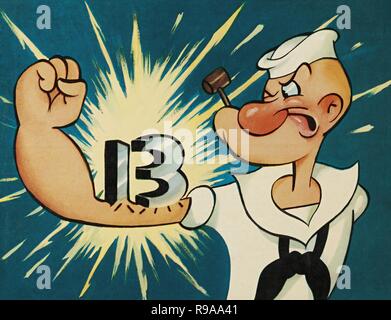Pellicola originale titolo: Popeye il marinaio. Titolo inglese: Popeye il marinaio. Anno: 1960. Credito: KING FEATURES SYNDICATE / Album Foto Stock
