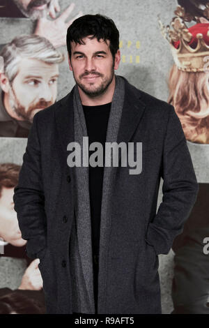 Mario Casas assiste alle Tiempo Despues di premiere del film al cinema Capitol di Madrid. Foto Stock