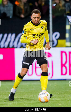 Venlo, Paesi Bassi, 21 dicembre, 2018. VVV Venlo - PEC Zwolle 2-0, 21-12-2018, calcio Eredivisie olandese Stagione 2018 - 2019, Seacon Stadium de Koel, VVV Venlo player Johnatan Opoku Credito: Pro scatti/Alamy Live News Foto Stock