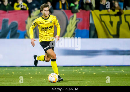 Venlo, Paesi Bassi, 21 dicembre, 2018. VVV Venlo - PEC Zwolle 2-0, 21-12-2018, calcio Eredivisie olandese Stagione 2018 - 2019, Seacon Stadium de Koel, VVV Venlo player Evert Peper Credito: Pro scatti/Alamy Live News Foto Stock