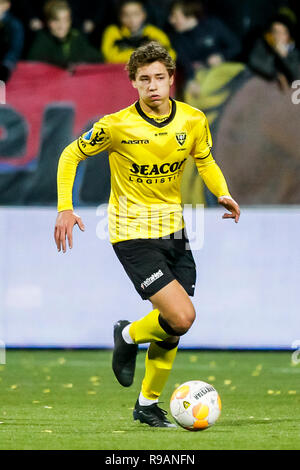 Venlo, Paesi Bassi, 21 dicembre, 2018. VVV Venlo - PEC Zwolle 2-0, 21-12-2018, calcio Eredivisie olandese Stagione 2018 - 2019, Seacon Stadium de Koel, VVV Venlo player Evert Peper Credito: Pro scatti/Alamy Live News Foto Stock