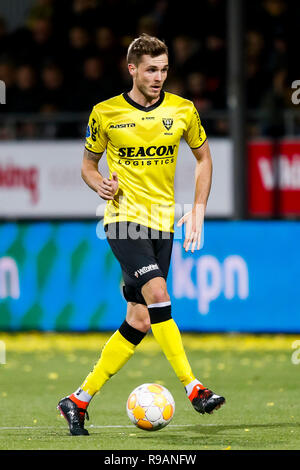 Venlo, Paesi Bassi, 21 dicembre, 2018. VVV Venlo - PEC Zwolle 2-0, 21-12-2018, calcio Eredivisie olandese Stagione 2018 - 2019, Seacon Stadium de Koel, VVV Venlo player Nils Roseler Credito: Pro scatti/Alamy Live News Foto Stock