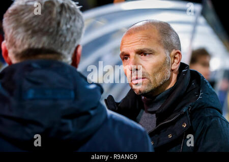 Venlo, Paesi Bassi, 21 dicembre, 2018. VVV Venlo - PEC Zwolle 2-0, 21-12-2018, calcio Eredivisie olandese Stagione 2018 - 2019, Seacon Stadium de Koel, VVV Venlo coach Maurice Steijn Credito: Pro scatti/Alamy Live News Foto Stock