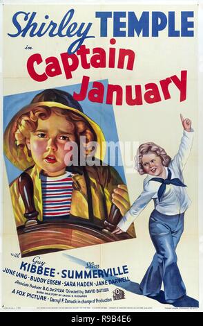 Pellicola originale titolo: Capitano gennaio. Titolo inglese: Capitano gennaio. Anno: 1936. Direttore: David Butler. Credito: 20TH CENTURY FOX / Album Foto Stock