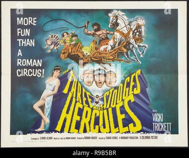 Pellicola originale titolo: The Three Stooges soddisfare Hercules. Titolo inglese: The Three Stooges soddisfare Hercules. Anno: 1962. Direttore: EDWARD BERNDS. Credito: Columbia Pictures / Album Foto Stock