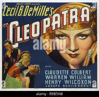 Pellicola originale titolo: CLEOPATRA. Titolo inglese: CLEOPATRA. Anno: 1934. Direttore: CECIL B DEMILLE. Credito: Paramount Pictures / Album Foto Stock