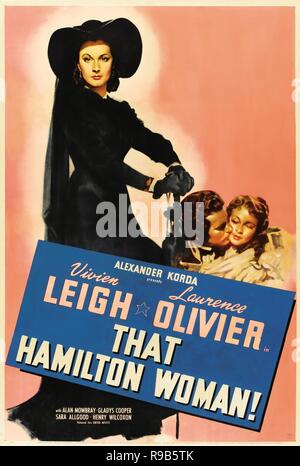 Pellicola originale titolo: CHE HAMILTON DONNA. Titolo inglese: CHE HAMILTON DONNA. Anno: 1941. Direttore: Alexander Korda. Credito: KORDA/United Artists / Album Foto Stock