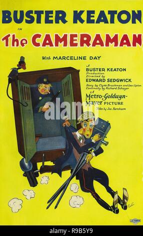 Pellicola originale titolo: il cameraman. Titolo inglese: il cameraman. Anno: 1928. Direttore: Edward Sedgwick. Stelle: BUSTER KEATON. Credito: M.G.M / Album Foto Stock