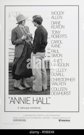 Pellicola originale titolo: ANNIE HALL. Titolo inglese: ANNIE HALL. Anno: 1977. Direttore: WOODY ALLEN. Credito: United Artists / Album Foto Stock