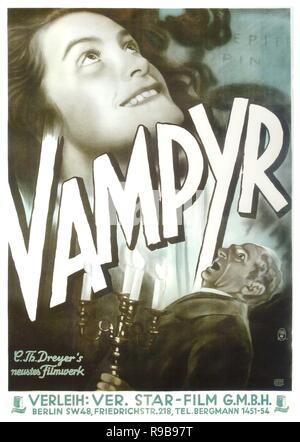 Pellicola originale titolo: VAMPYR. Titolo inglese: VAMPYR. Anno: 1932. Direttore: Carl Theodor DREYER. Credito: DREYER-TOBIS-KLANGFILM / Album Foto Stock