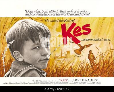 Pellicola originale titolo: KES. Titolo inglese: KES. Anno: 1969. Direttore: Ken Loach. Credito: United Artists/WOODFALL / Album Foto Stock