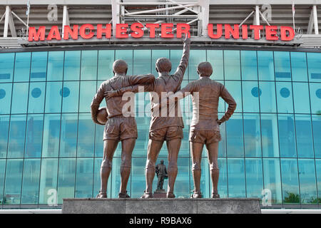 Old Trafford Stadium, casa per il Manchester United Football Club, England, Regno Unito Foto Stock