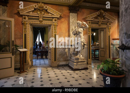 La lobby di marmo del Teatro Nacional. San Jose. Costa Rica. Foto Stock