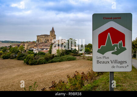 La Francia. Gers (32). Lavardens. Più bel villaggio della Francia Foto Stock