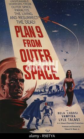 Pellicola originale titolo: Plan 9 from Outer Space. Titolo inglese: Plan 9 from Outer Space. Anno: 1959. Direttore: Ed Wood. Credito: REYNOLDS FOTO INC. / Album Foto Stock