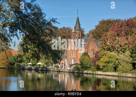 Chiesa in Bruges, Belgio Foto Stock