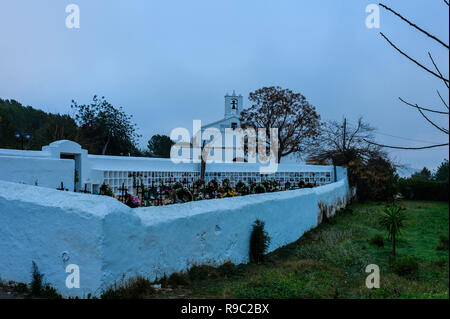 La chiesa di San Lorenzo, Ibiza Foto Stock