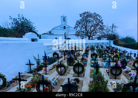 La chiesa di San Lorenzo, Ibiza Foto Stock