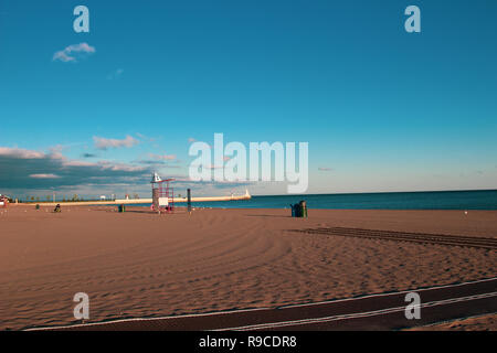 Viste mozzafiato del Lago Erie: Port Stanley Ontario Canada: Foto Stock