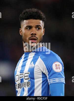 Huddersfield Town Elias Kachunga durante il match di Premier League a John Smith's Stadium, Huddersfield. Foto Stock