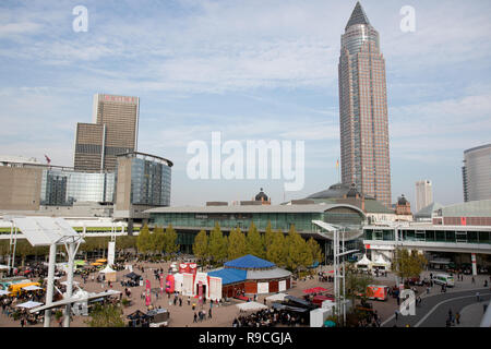 Impressioni dell'area esterna e terreno equo alla fiera del libro 2018 in frankfurt am main Germania Foto Stock
