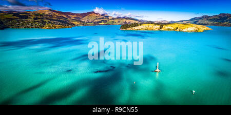 Lyttelton Harbour Nuova Zelanda Foto Stock