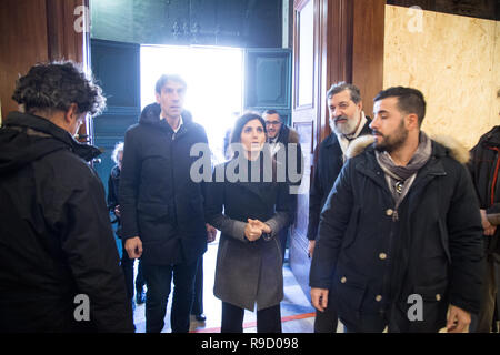 Roma, Italia. Xxi Dec, 2018. Virginia Raggi Credito: Matteo Nardone/Pacific Press/Alamy Live News Foto Stock