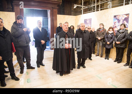 Roma, Italia. Xxi Dec, 2018. Il Cardinale Vicario di Roma, Angelo de Donatis Credito: Matteo Nardone/Pacific Press/Alamy Live News Foto Stock