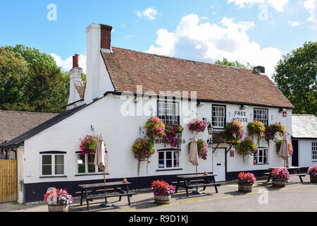 Il XVI secolo il Il Cricketers Pub, Duncton, West Sussex, in Inghilterra, Regno Unito Foto Stock