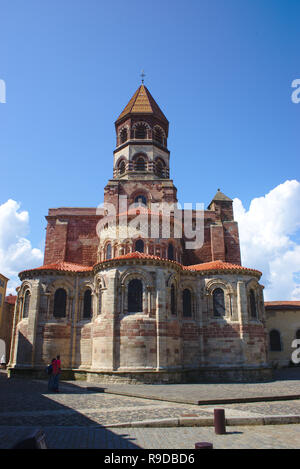 Saint-julien de Brioude basilica, in Haute Loire, Auvergnat stile romanico Foto Stock