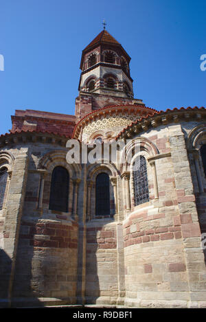 Saint-julien de Brioude basilica, in Haute Loire, Auvergnat stile romanico Foto Stock