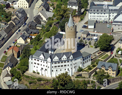 18.07.2006, Zschopau, in Sassonia, Germania - Luftbild von Schloss Wildeck in Zschopau. 0Ux060718D304CAROEX.JPG [modello di rilascio: non applicabile, proprietà REL Foto Stock