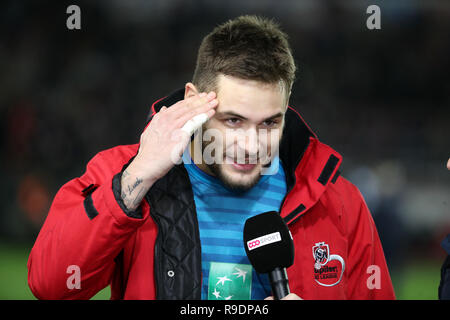 Mouscron, Belgio. 22 Dic, 2018. MOUSCRON, Belgio - 22 dicembre : Thomas Didillon di Anderlecht durante la Jupiler Pro League Match Day 20 tra Royal Excel Mouscron e RSC Anderlecht sul dicembre 22, 2018 a Mouscron, Belgio. (Foto di Vincent Van Doornick/Isosport) Credito: Pro scatti/Alamy Live News Foto Stock