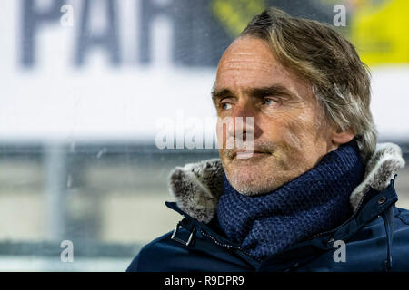 BREDA, Paesi Bassi. 22 Dic, 2018. Calcio, NAC Verleghstadium ratto, olandese eredivisie, stagione 2018/2019, SC Heerenveen coach Jan Olde Riekerink, durante la partita NAC - Heerenveen, Credito: Pro scatti/Alamy Live News Foto Stock