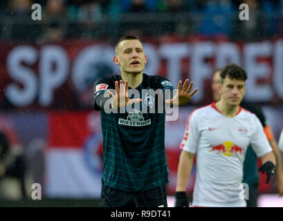 Leipzig, Deutschland. 22 Dic, 2018. 1. Bundesliga, XVII Giornata, RB Leipzig (L) - Werder Bremen (HB) 3: 2, su 22.12.2018 in Leipzig/Germania. € | Utilizzo di credito in tutto il mondo: dpa/Alamy Live News Foto Stock