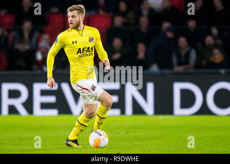 Eindhoven, Paesi Bassi. 22 Dic, 2018. EINDHOVEN, PSV - AZ 3-1, 22-12-2018, calcio Eredivisie olandese Stagione 2018 - 2019, Philips Stadium, AZ player Fredrik Mitsjo Credito: Pro scatti/Alamy Live News Foto Stock