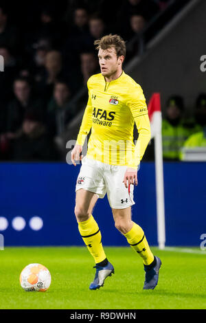 Eindhoven, Paesi Bassi. 22 Dic, 2018. EINDHOVEN, PSV - AZ 3-1, 22-12-2018, calcio Eredivisie olandese Stagione 2018 - 2019, Philips Stadium, AZ player Thomas Ouwejan Credito: Pro scatti/Alamy Live News Foto Stock