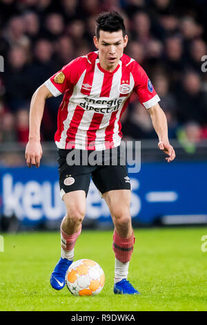 Eindhoven, Paesi Bassi. 22 Dic, 2018. EINDHOVEN, PSV - AZ 3-1, 22-12-2018, calcio Eredivisie olandese Stagione 2018 - 2019, Philips Stadium, PSV player Hirving Lozano Credito: Pro scatti/Alamy Live News Foto Stock