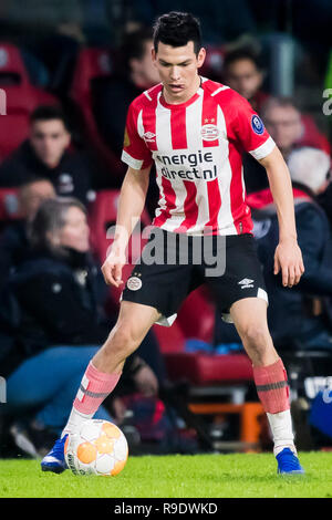 Eindhoven, Paesi Bassi. 22 Dic, 2018. EINDHOVEN, PSV - AZ 3-1, 22-12-2018, calcio Eredivisie olandese Stagione 2018 - 2019, Philips Stadium, PSV player Hirving Lozano Credito: Pro scatti/Alamy Live News Foto Stock