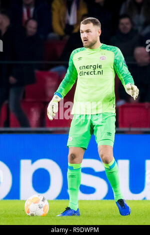 Eindhoven, Paesi Bassi. 22 Dic, 2018. EINDHOVEN, PSV - AZ 3-1, 22-12-2018, calcio Eredivisie olandese Stagione 2018 - 2019, Philips Stadium, PSV portiere Jeroen Zoet Credito: Pro scatti/Alamy Live News Foto Stock