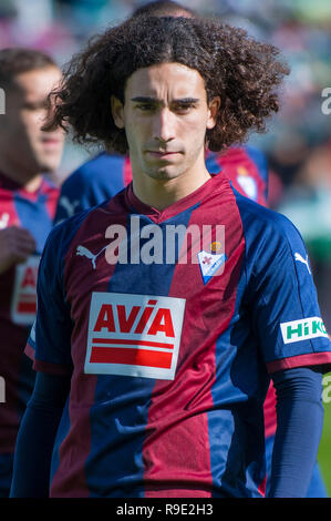 SEVILLA, 22-12-2018. Primera Division campionato spagnolo. LaLiga. Estadio Benito Villamarin. Marc Cucurella (Eibar) durante il gioco Real Betis - Eibar. Foto Stock