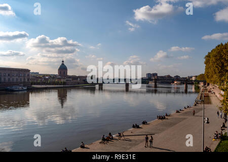 La Francia. Haute-Garonne (31), Toulouse. Banchine di Saint Pierre e Garonne Foto Stock