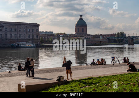 La Francia. Haute-Garonne (31), Toulouse. Banchine di Saint Pierre e Garonne Foto Stock