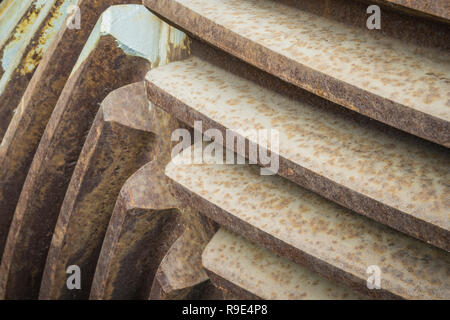 Dettaglio di un rotismo industriale Foto Stock