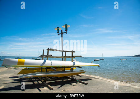 Baia di Arcachon (Francia), il club nautico di Claouey, vicino il Cap Ferret Foto Stock