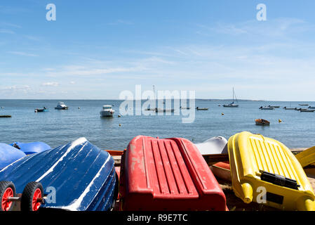 Baia di Arcachon (Francia), il club nautico di Claouey, vicino il Cap Ferret Foto Stock