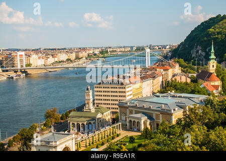 Paesaggio urbano in vista di Budapest, Ungheria La città capitale, Europa Foto Stock