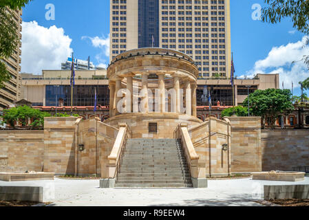 ANZAC Square e dalla stazione ferroviaria centrale, Brisbane Foto Stock